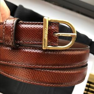 Brand New Celine Exotic Karung “6” Belt